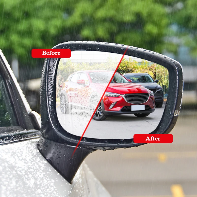

2pcs Car Waterproof Anti Fog Film Rearview Mirror Film Sticker Window Clear Sticker For Mazda 3 Axela 6 Atenza CX-5 Car Stickers