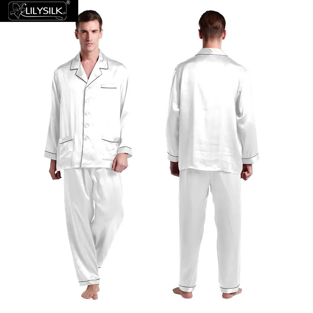 Popular Mens White Silk Pajamas-Buy Cheap Mens White Silk Pajamas ...