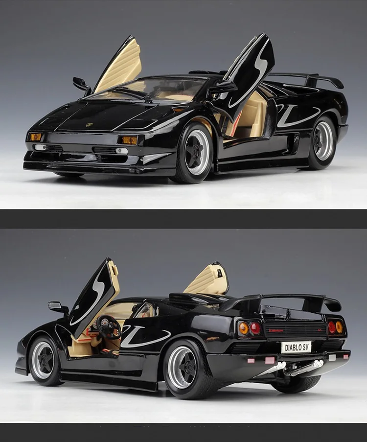 1:18 Maisto Lamborghini Diablo SV черная литая модель автомобиля