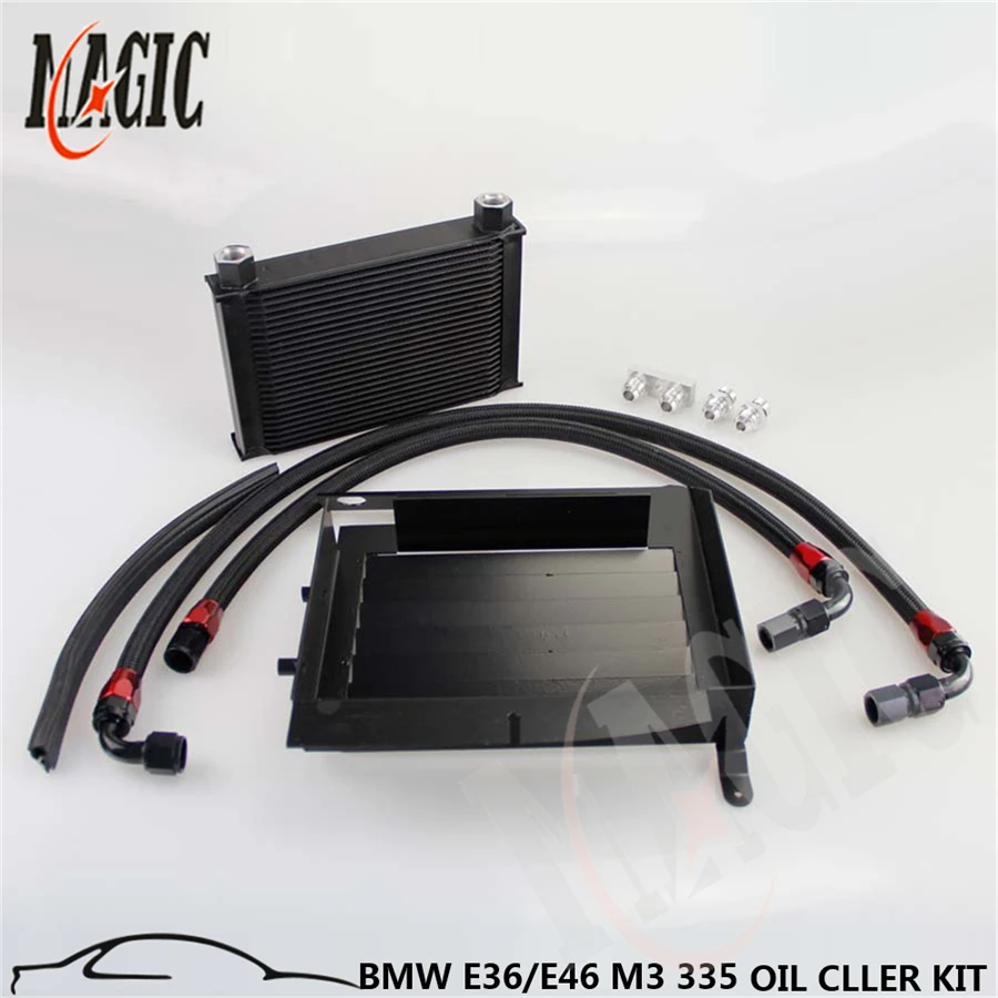 

25 ROW BOLT ON OIL COOLER KIT UPGRADE FOR 3 SERIES 335I E90 E92 N54 BLACK