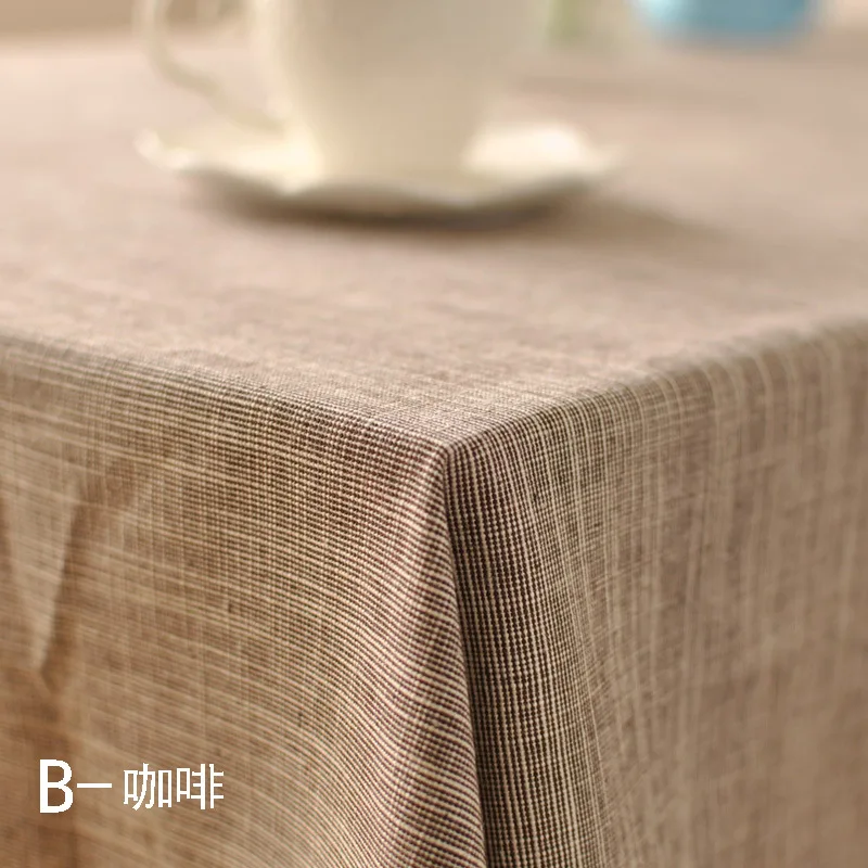 Multisize tablecloth writing desk Brown Vintage natural Home decor