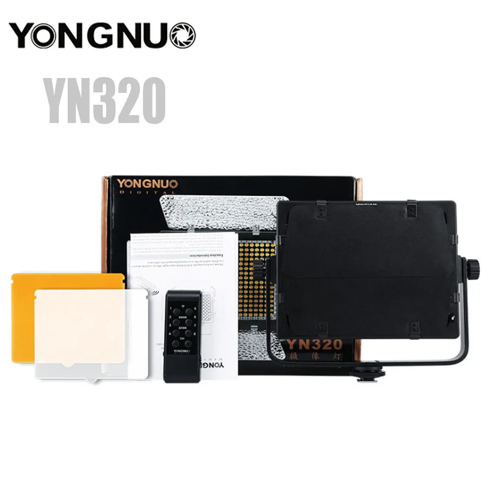 

2019 YONGNUO YN320 Photo Studio LED Panel Video Light with Stand Holder High Brightness Video Light for Canon Nikon DSLR Camera