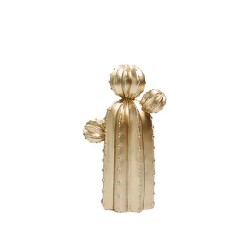 

European Cactus Ornaments Resin Craft Figurines Home Living Room TV Cabinet Decorations Simple Modern Personality Plant Ornament