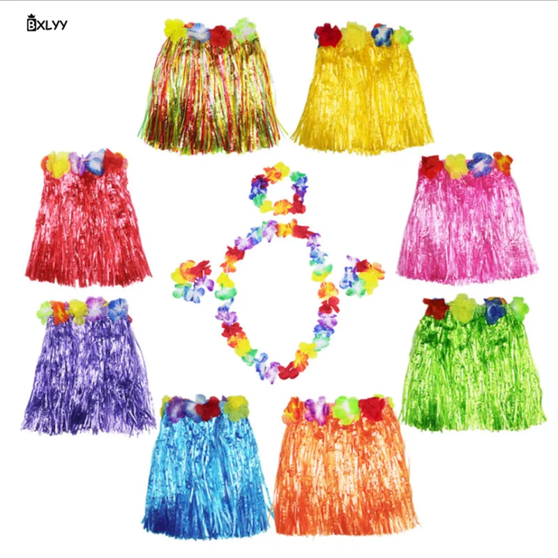 

BXLYY Party Supplies 30cm 40cm 60cm Hawaiian Hula Costume Children's Performance Christmas Halloween Party Decor Accessories.7z