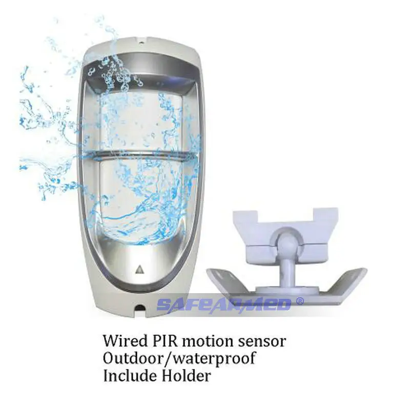 (1 шт.) проводной уличный водонепроницаемый датчик движения двойной пик