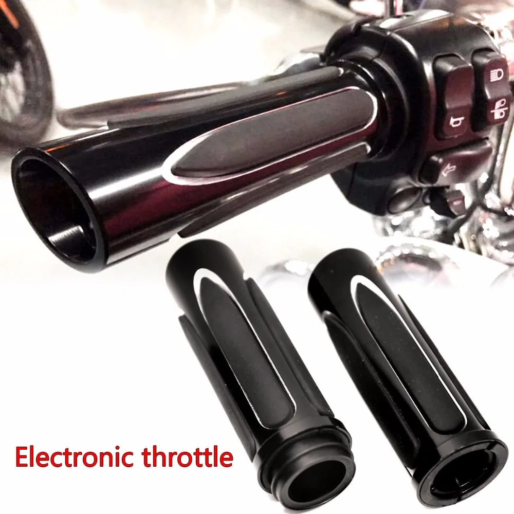Shallow Cut Soft Touch Comfort Hand Grips For Harley 2008 2018 Touring