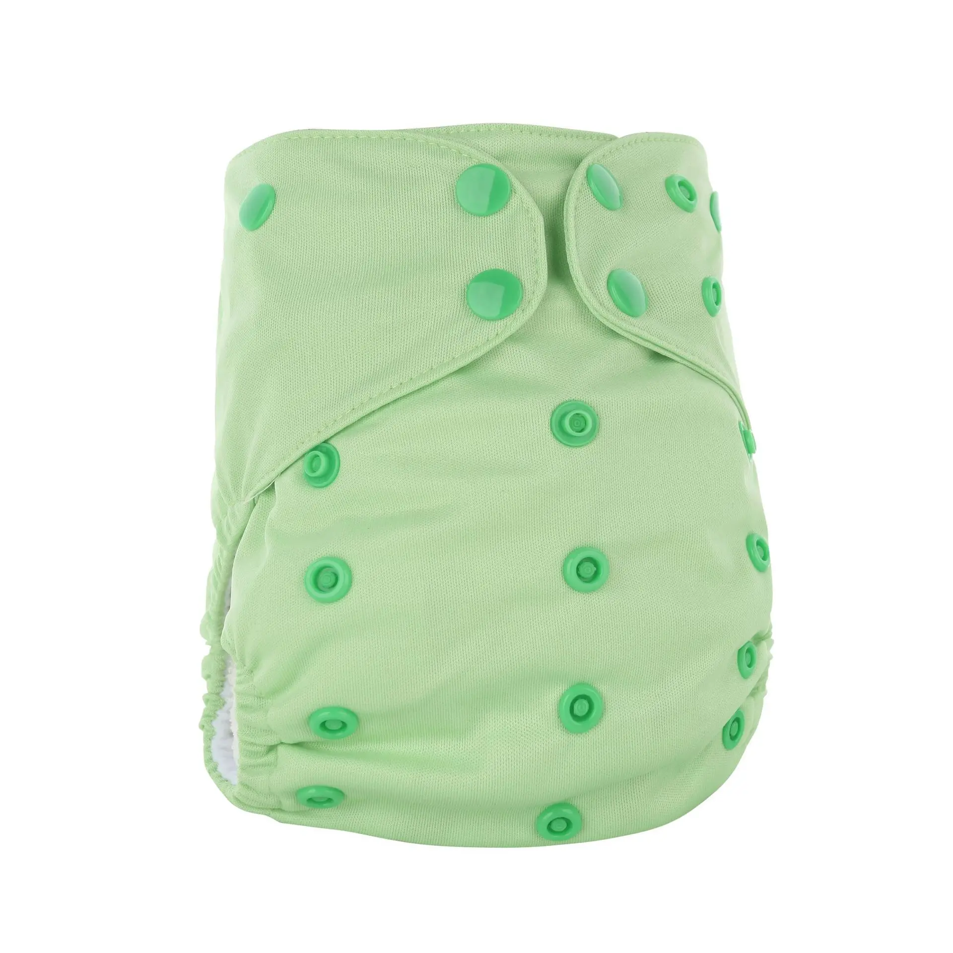 Light Green Herbabe регулируемая ткань для новорожденных подгузники с бамбуковой волоконная вставка хлопок Многоразовые Подгузники детские моющиеся трусики - Цвет: Light Green