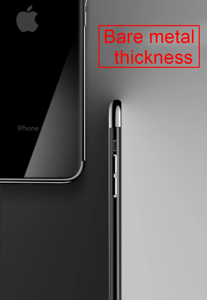 TOMKAS Luxury Case For iPhone X 10 Phone 7 8 6 Cases Transparent Cover Plating TPU Fitted Case For iPhone X 8 7 6 6S Plus (5)