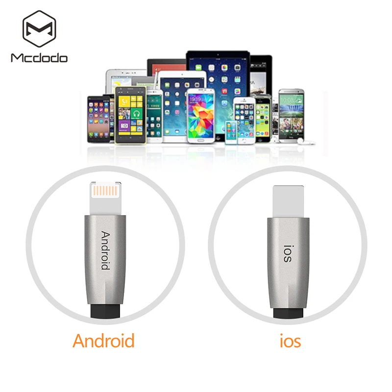 Mcdodo 2 в 1 Lightning и Micro USB кабель для iPhone 7 6 5 Plus IOS 8 9 10 11 Android samsung huawei Xiaomi Meizu|cable for|2 in 1ios |