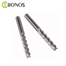 10 шт. флейта 3,175*12*38 Фрезы с ЧПУ Одна Флейта Спиральные торцевые фрезы карбида фрезы спиральный из ПВХ резак