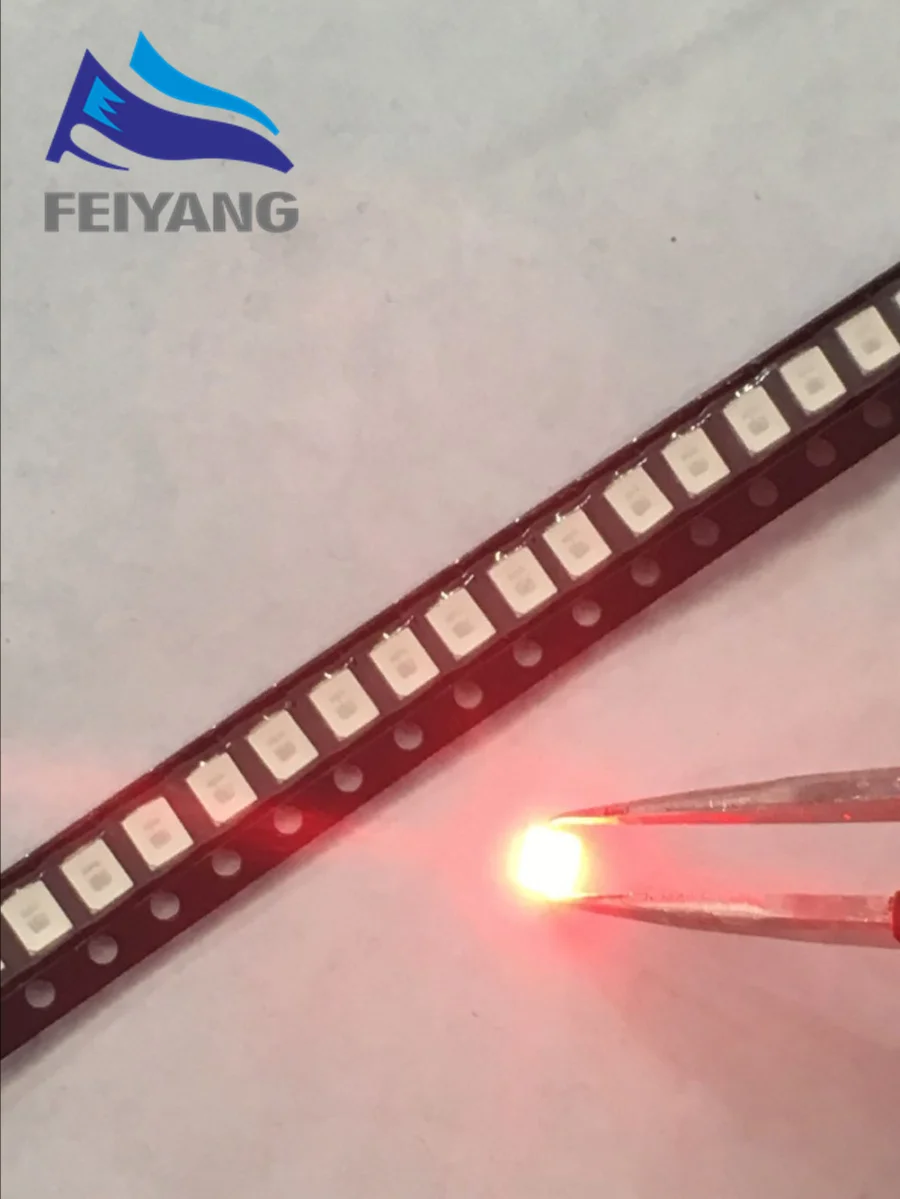 100 шт. 12-20LM 2835 Красный SMD светодиодный 0 2 W высокой яркости светоизлучающий диод чип
