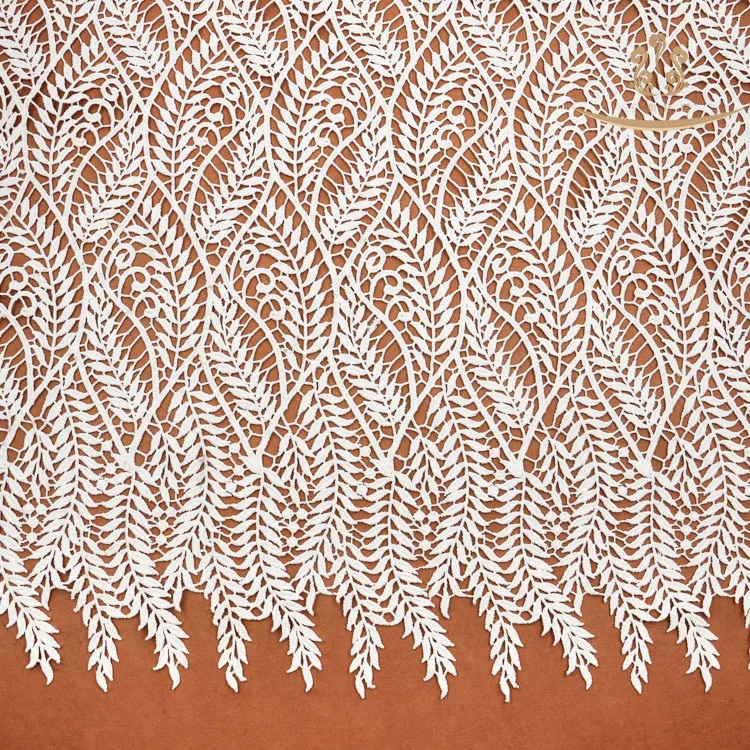 

3yard/lot Water Soluble Hollow Milk Silk Lace Heavy Guipure Lace Fabric African Cord Lace Embroidered Clothing Accessories
