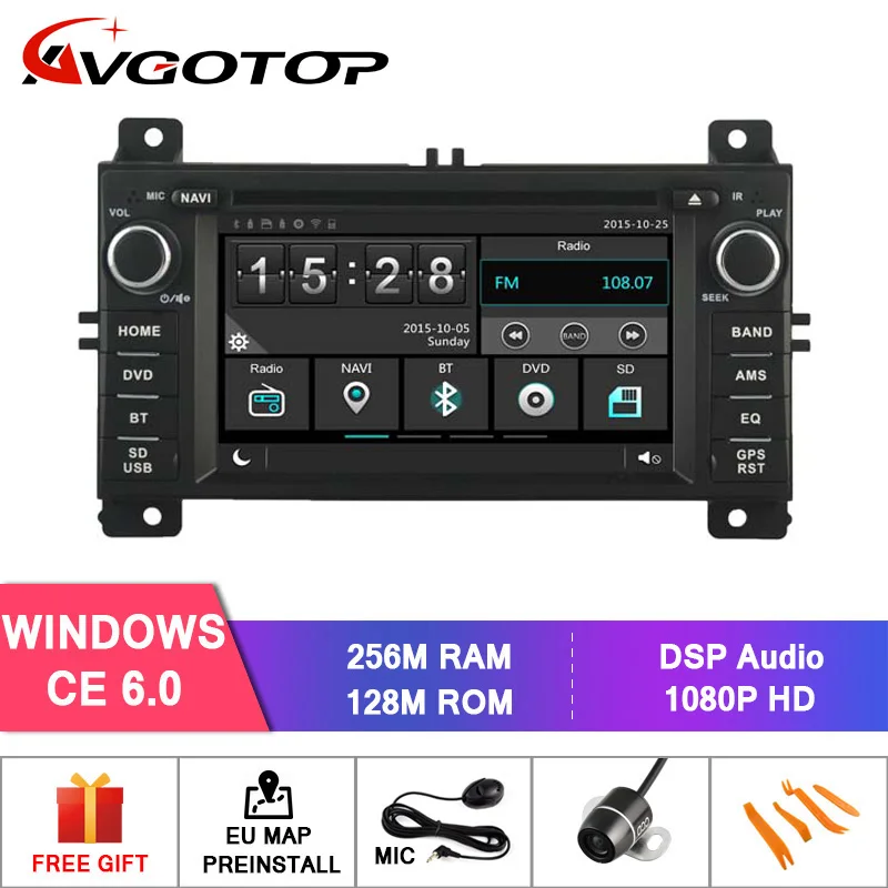 Sale AVGOTOP Android 9 Wince Car Radio DVD Player For JEEP GRAND CHEROKEE 2012 2G 16G Vehicle GPS Multimedia 1