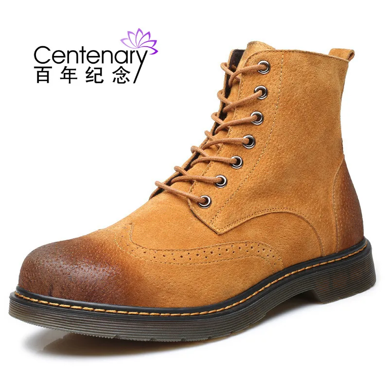 

Winter 2018 men army boots low heel casual boots men leather casual men shoes