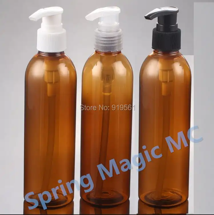 250 ミリリットル琥珀ラウンド肩プラスチック化粧品容器 プレスポンプボトルローション シャンプー ボトル 化粧品ボトル Cosmetic Bottle Gel Bottlepump Bottle Aliexpress