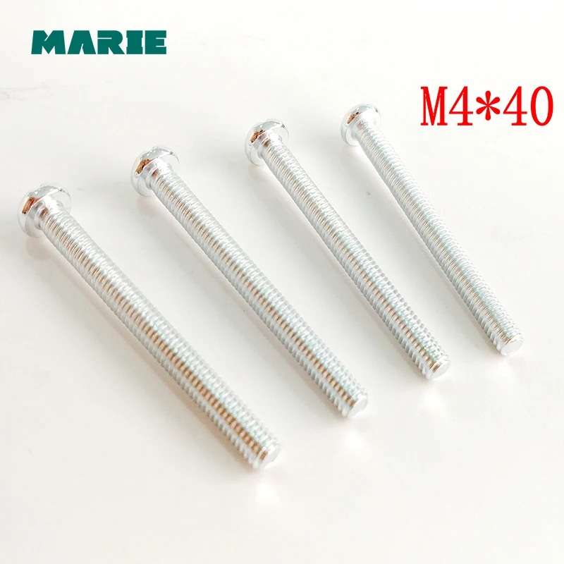 M4/M5 Round Head Fit Hinges Countersunk iron Self-Tapping Screws Bolt Fastener Flat Wood Hardware Tool 20mm 40mm 60mm