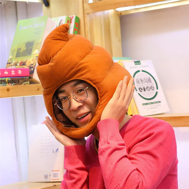 

Funny Shit Hat Plush Toys Stuffed Creative Keep Warm Hat Toys for Kids Girls Friends Birthday Gifts New Year Gifts