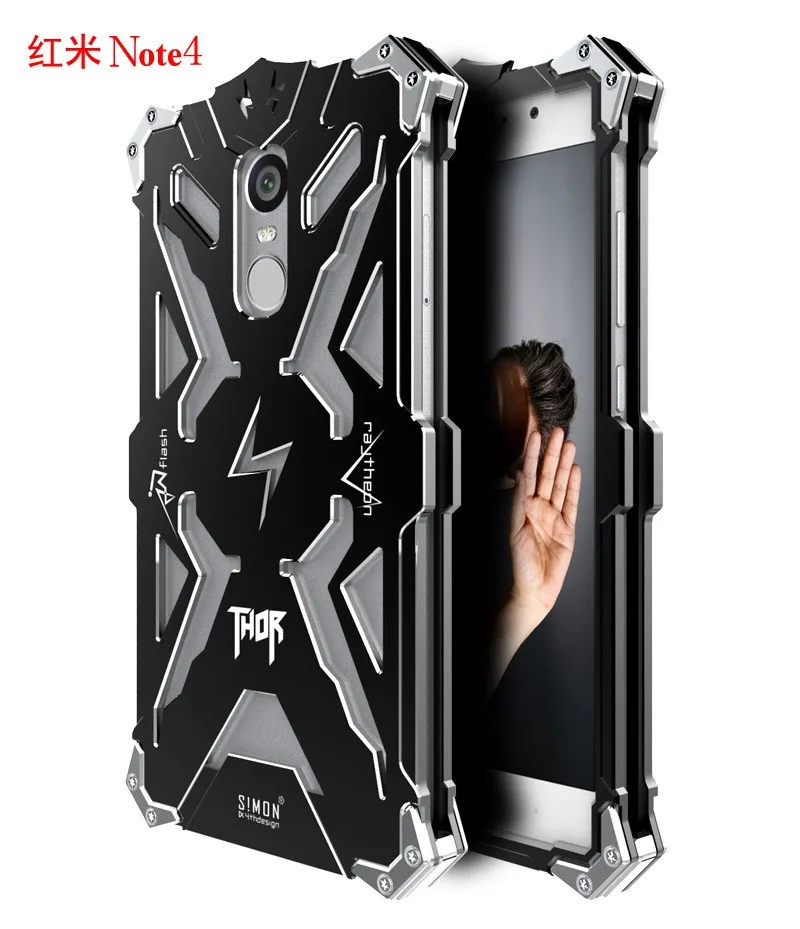 Metal Frame Anti-shock off case for Xiaomi Redmi Note 4 (2)