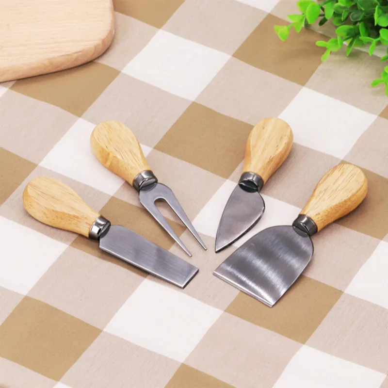 To encounter 4PCS Stainless Steel Cheese Knife Kit Sandwich Spreader