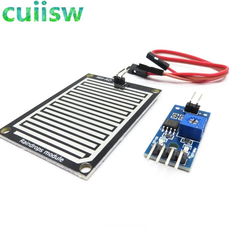 

3.3-5V Rain Raindrops Detection Sensor Weather Humidity Module For arduino