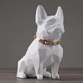 Buldog statua symulacja psy zwierząt rzeźba artystyczna rękodzieło z żywicy projektowanie wnętrz domu L2977 w Posągi i rzeźby od Dom i ogród na
