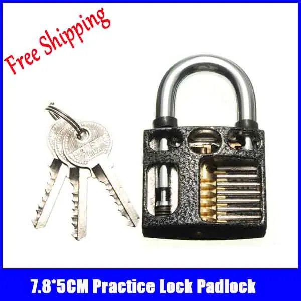 

7.8*5CM black Practice Lock Locksmith Training Skill Tools professional locksmith supplies for beginner