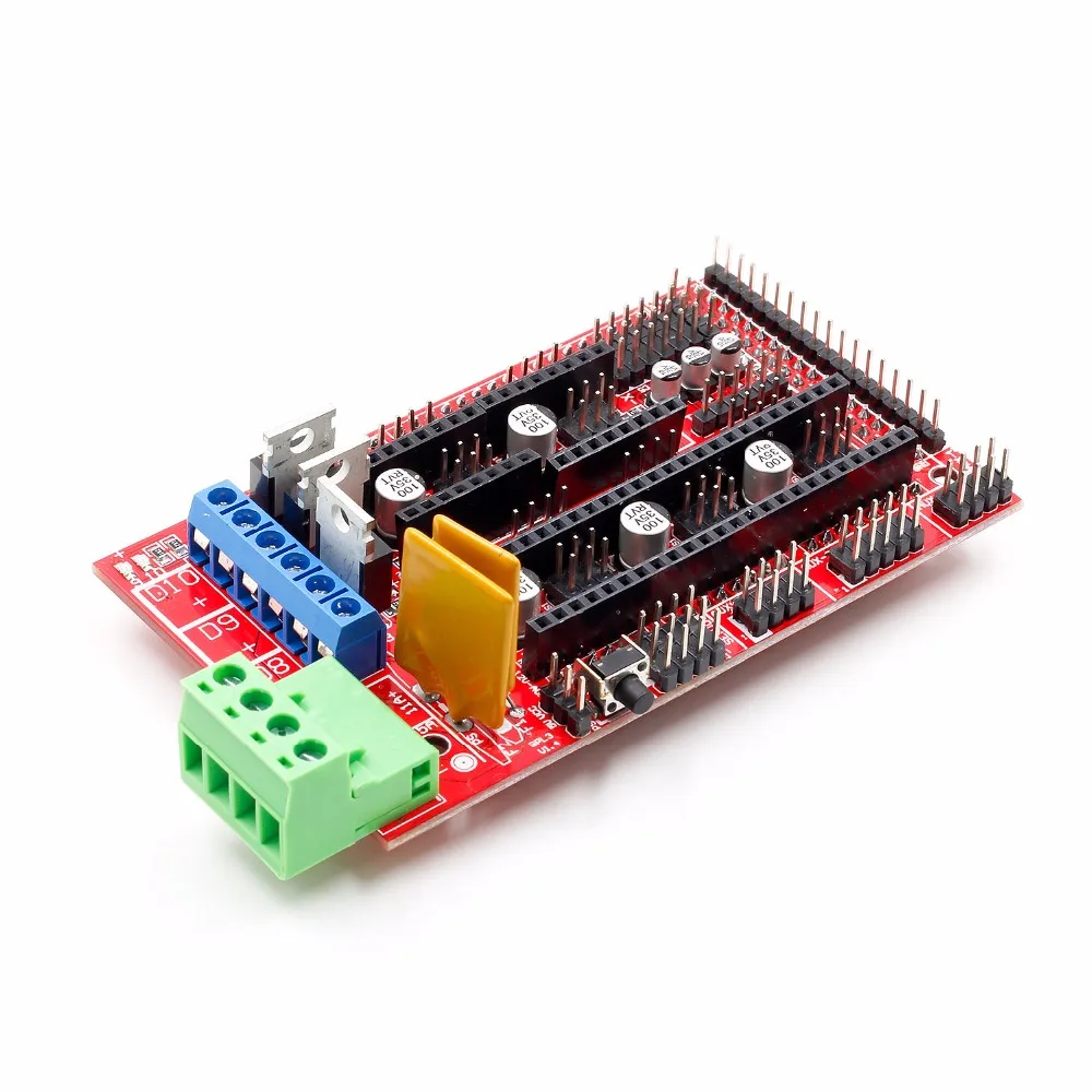 Youe أشرق RAMPS 1.4 لوحة تحكم لوحة جزء اللوحة 3D الطابعات أجزاء درع أحمر أسود الضوابط Ramps1.4 لوحات
