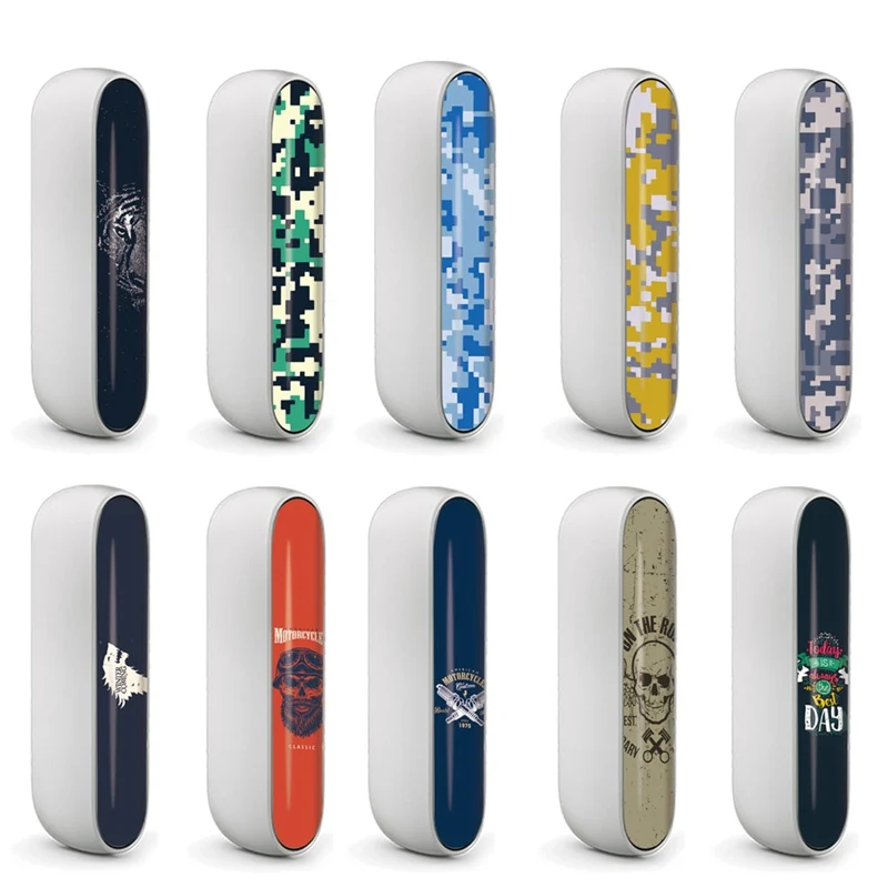 

Colorful 10 Colors PVC Material Printing Label Sticker For IQOS 3.0 Side Cover For IQOS 3 E Cigarette Door Cover Sticker