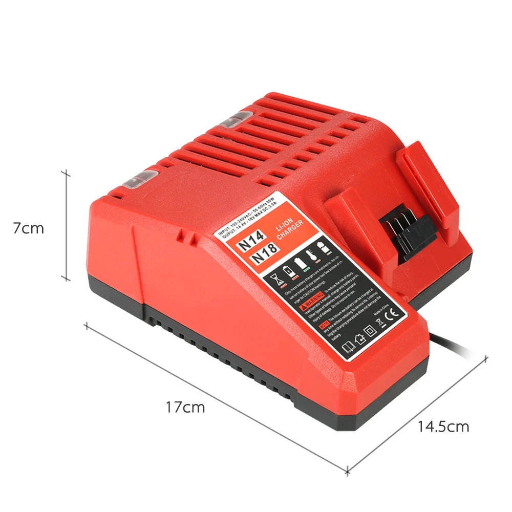 18 В США/ЕС Plug Мощность инструмент литиевая Батарея Зарядное устройство Замена для Милуоки M18 Аксессуары для электроинструментов