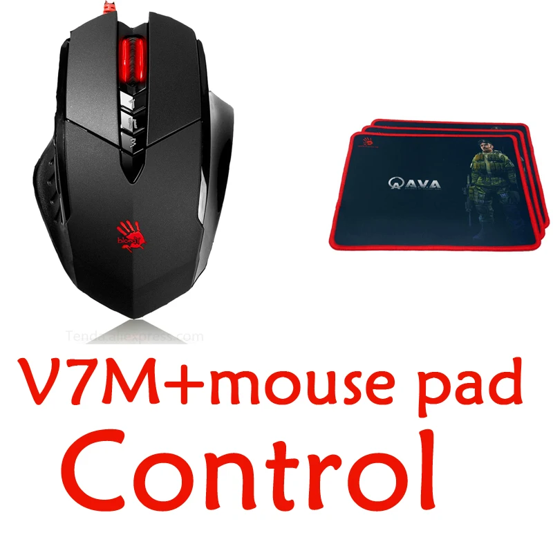 

A4tech Bloody V7M 3200DPI 7 Keysters Gaming Mouse 3D Wired Dragon Custom LOL Fps Emperorship LOL CF Dota Mouse with mouse pads