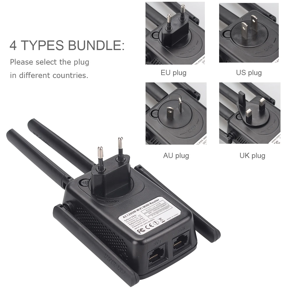 wi-fi amplificador de sinal com 4 antenas externas