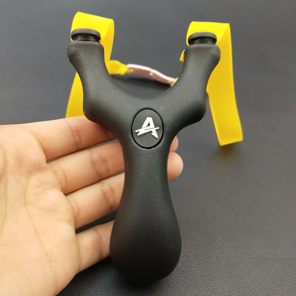 Buy Powerful Sling Shot High Quality Steel Slingshot Black Resin Bow Catapult