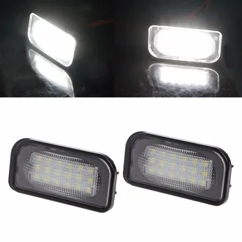 

2Pcs 18 LED SMD No Error License Plate Light For Benz W203 W211 W219 R171 Car Light Source
