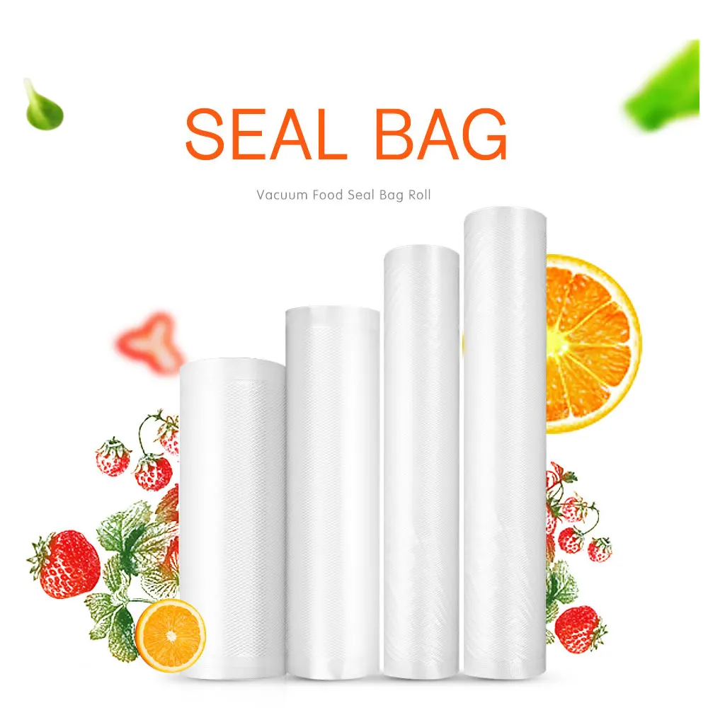 Tripod Food Fresh Keeping Roll Non toxic Bag Vacuum Seal Roll Food Roll