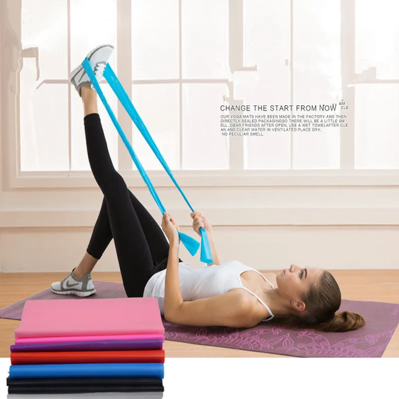 2pcs Fitness Resistance Bands Latex Rope Exercises S Elastic Gallery Desc