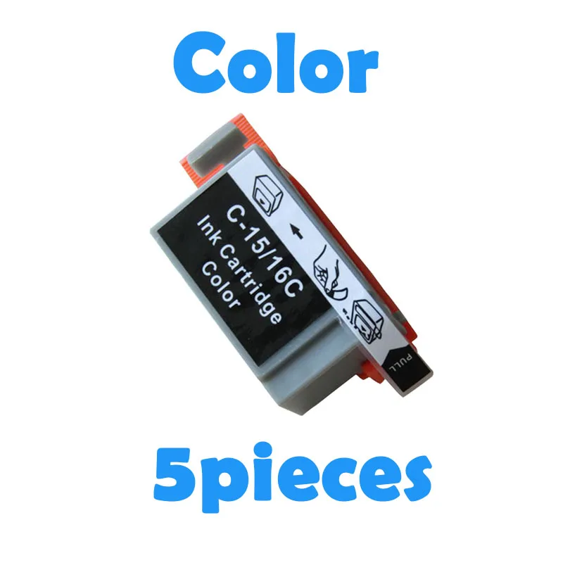 5 шт. трехцветный совместимый картридж BCI16 BCI 16 для Canon i70 i80 SELPHY DS700 DS810 PIXMA iP90 mini220|ink