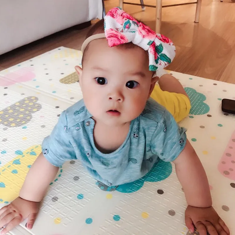 

Multi-Color 2-10T Print Nylon Diverse Cute Baby Cute Girls Bowknot Design Headband Headwear Apparel Photography Prop Party Gift