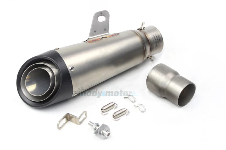 MGOD Universal Inlet 51MM 61MM font b Motorcycle b font font b Exhaust b font Pipe