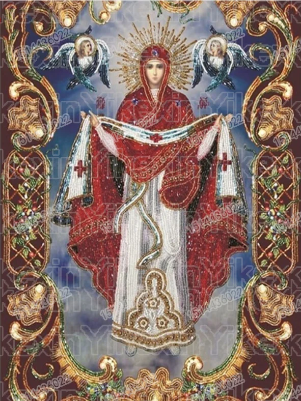 

Diamond Religious Full circular Drill Decoration Home 5D DIY Embroidery Diamond Painting Cross Stitch Religion Icon