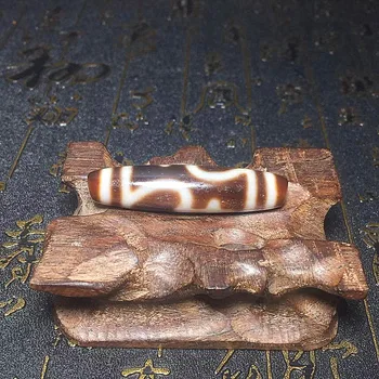 

Tibet old agate DZI Aquariu DZI 12*50mm gem for men&women bracelet necklace jewelry DIY Increase wealth Free Shipping
