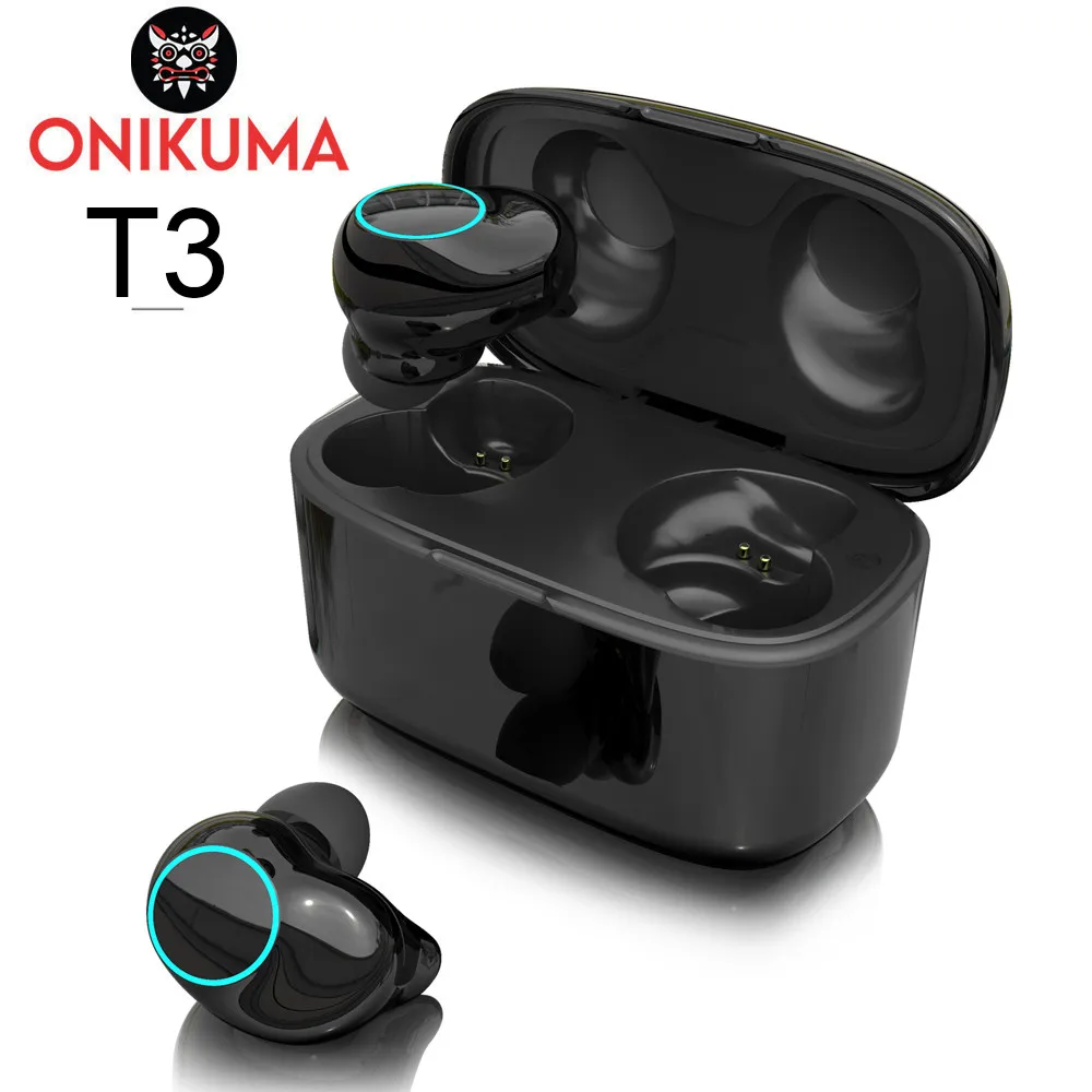ONIKUMA T3 TWS True Wireless Headphones Bluetooth 5.0 Earphones Cordless Sports Earbuds Headsets Handsfree with Microphone (1)