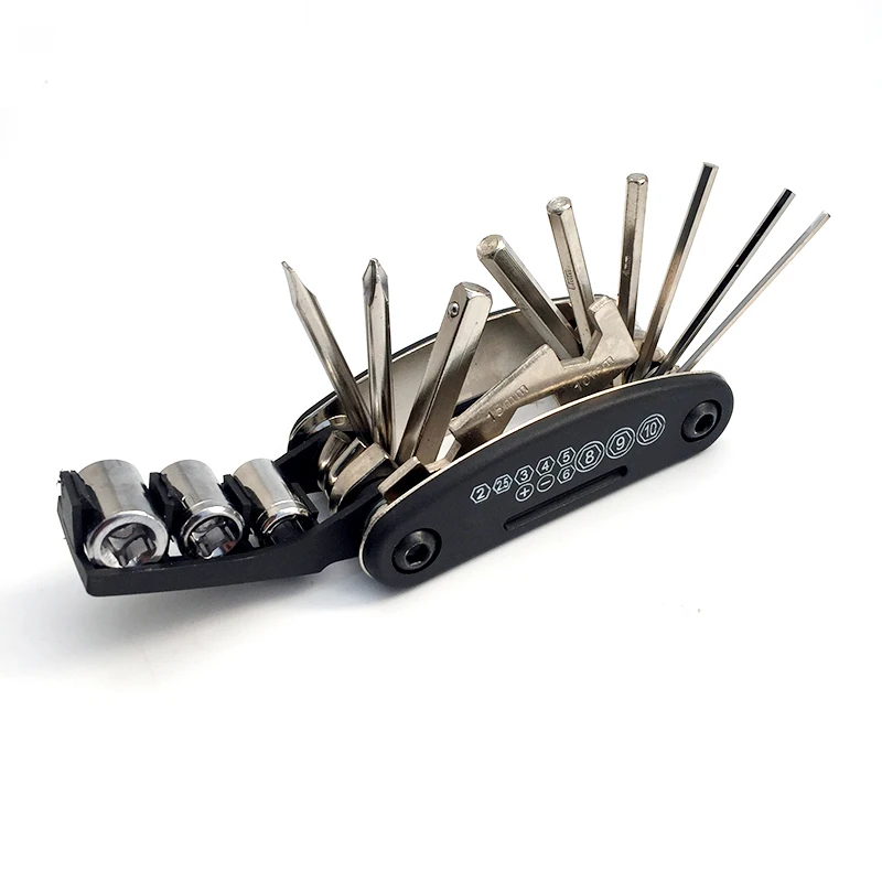 Bicycle Repair Tool Set Wrench Screwdriver Chain Carbon Steel Multi-function Kit Bicycle Repair Tool Set Wrench Screwdriver Chain Carbon Steel Multi-function Kit