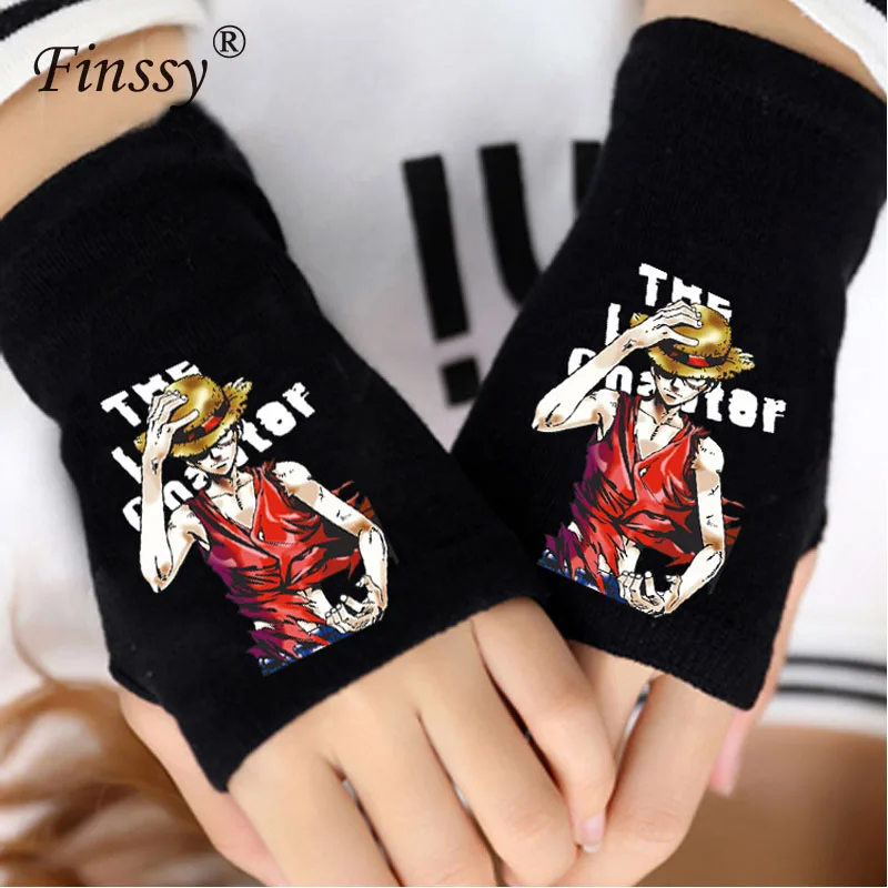Аниме Токийский Гуль перчатки для мужчин и женщин Хлопок Вязание наручные перчатки рукавица любителей аниме аксессуары косплей без пальцев