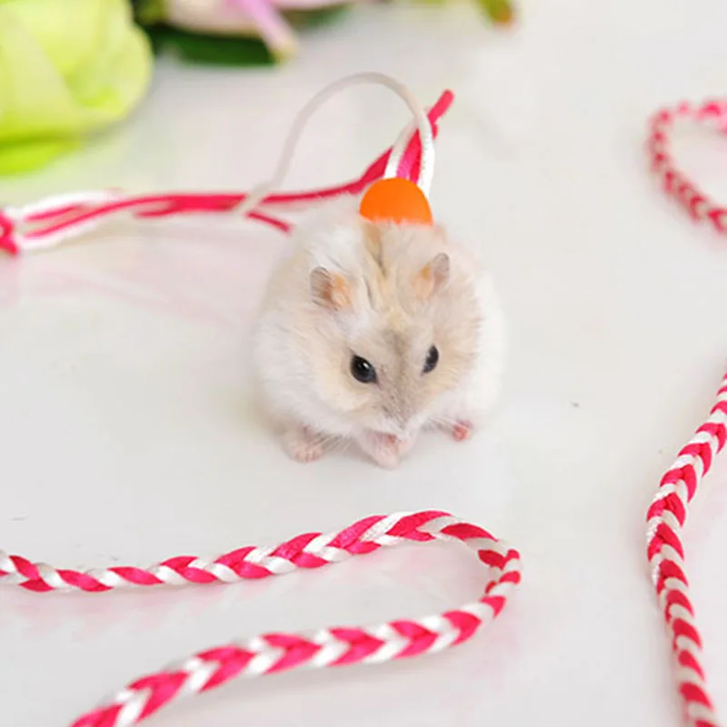 1.4M Adjustable Pet Hamster Harness Rope Gerbil Cotton Rope Harness