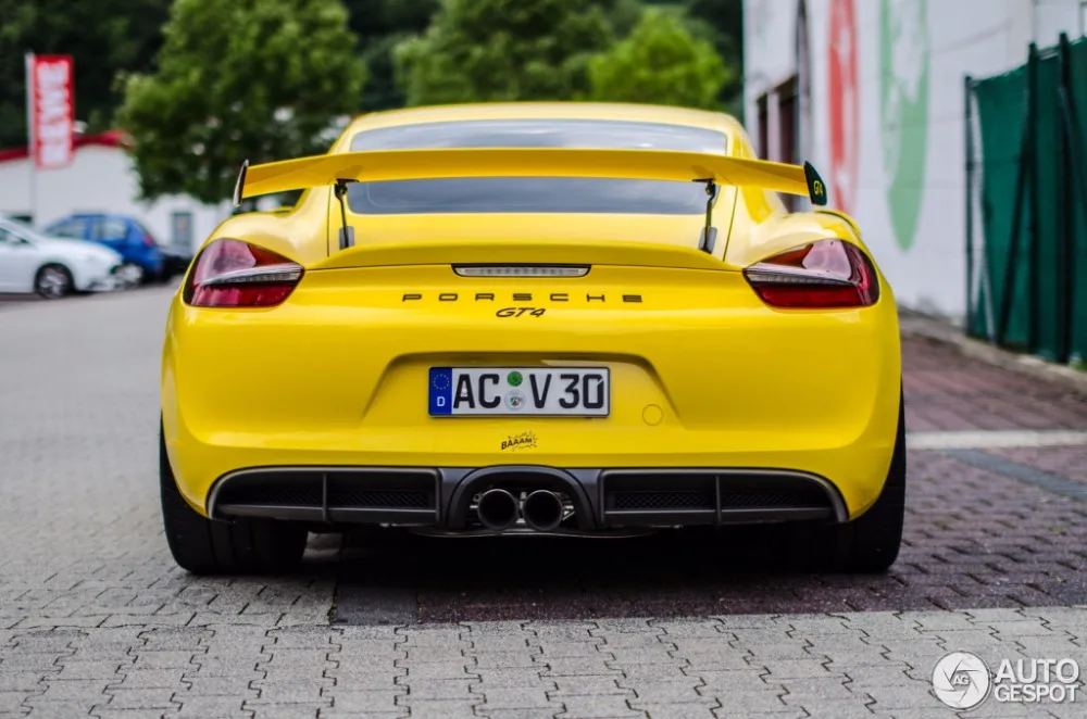 Высококачественный глушитель выхлопной трубы для 08 16 Porsche 981 Boxster cayman