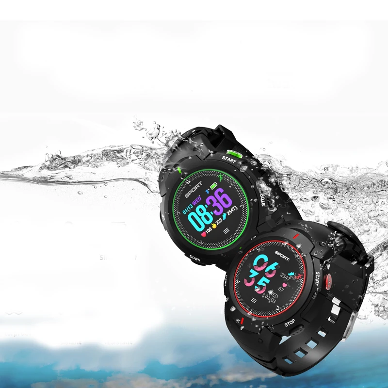 F13 цветной экран smtwatch Swimmin IP68 водонепроницаемый мульти-спортивный режим монитор сердечного ритма умные часы Bluetooth спортивный браслет