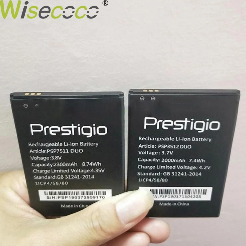 WISECOCO батарея для Prestigio Muze PSP7511 PSP3512 DUO телефон новейшее производство высокое качество батарея с номером отслеживания