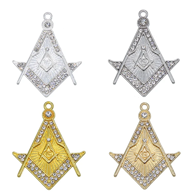 3 piezas mayor ereligiosas cristianas, de los masones. Colgantes masónicos de diamantes de imitación para collar, joyería artesanal - AliExpress