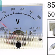 1 шт. 85C1 500 в аналоговый измеритель напряжения постоянного тока игольчатый вольтметр