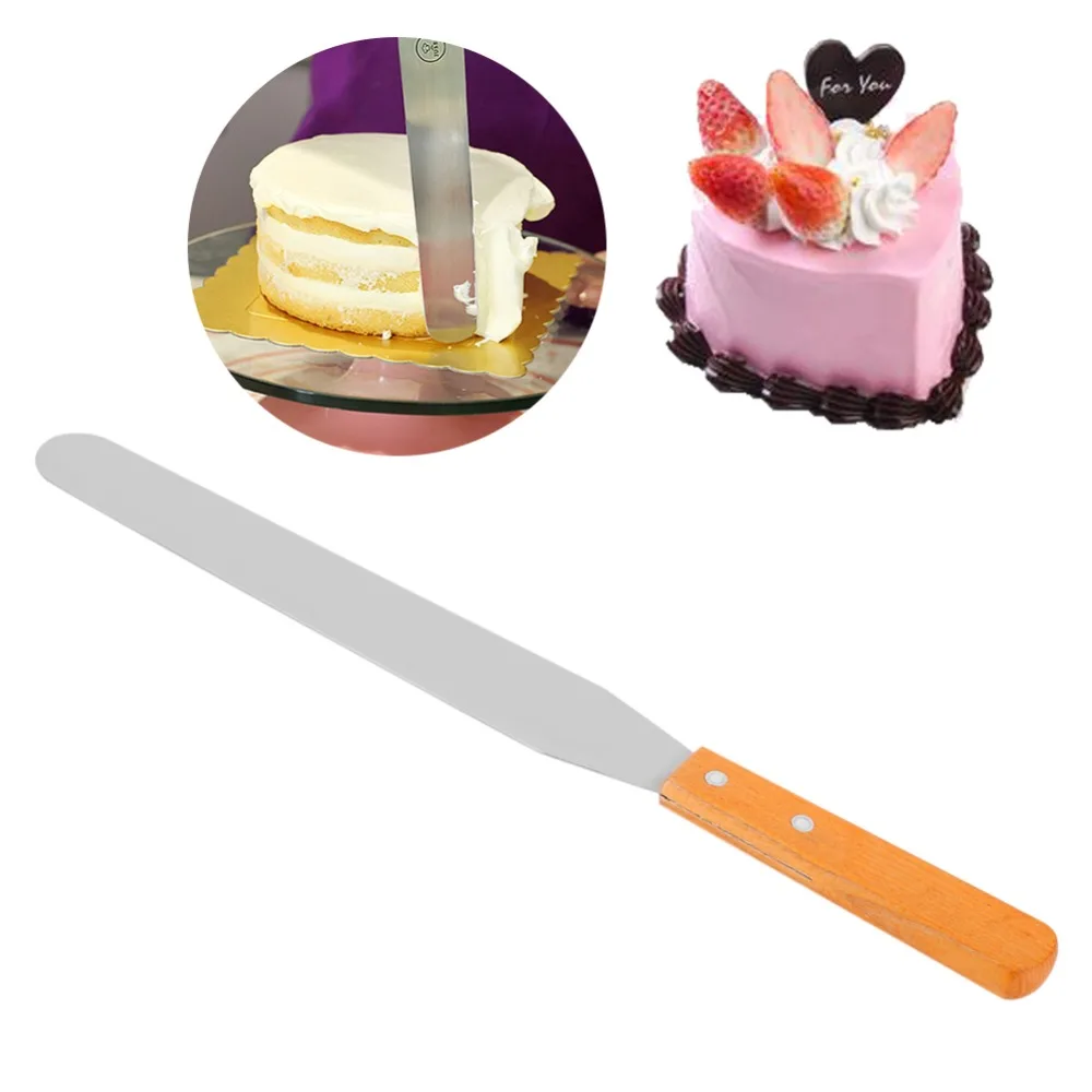 37Cm Stainless Steel Cake Spatula Butter Cream Icing Frosting Knife